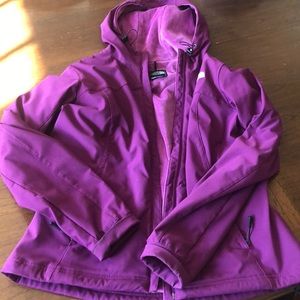EUC North Face fleece lined wind proof jacket